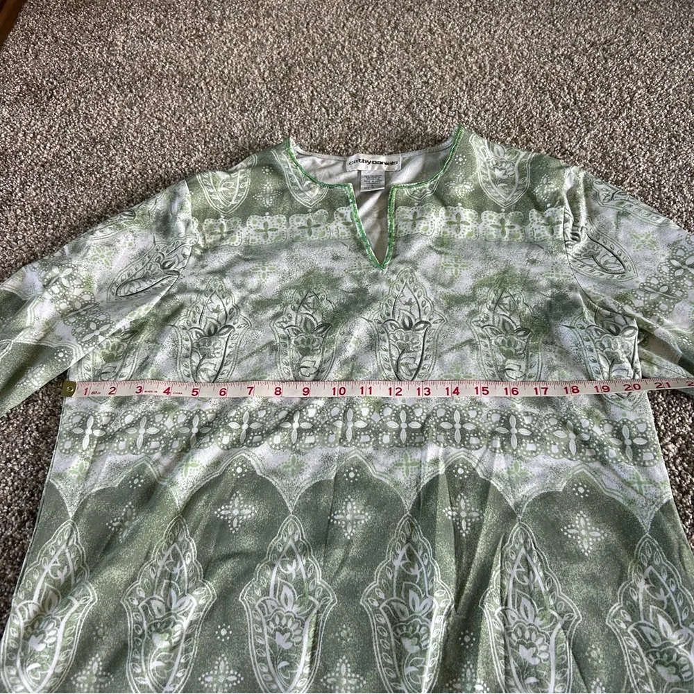 [Cathy Daniels] Boho Beaded Collarless Top - Picture 6 of 7